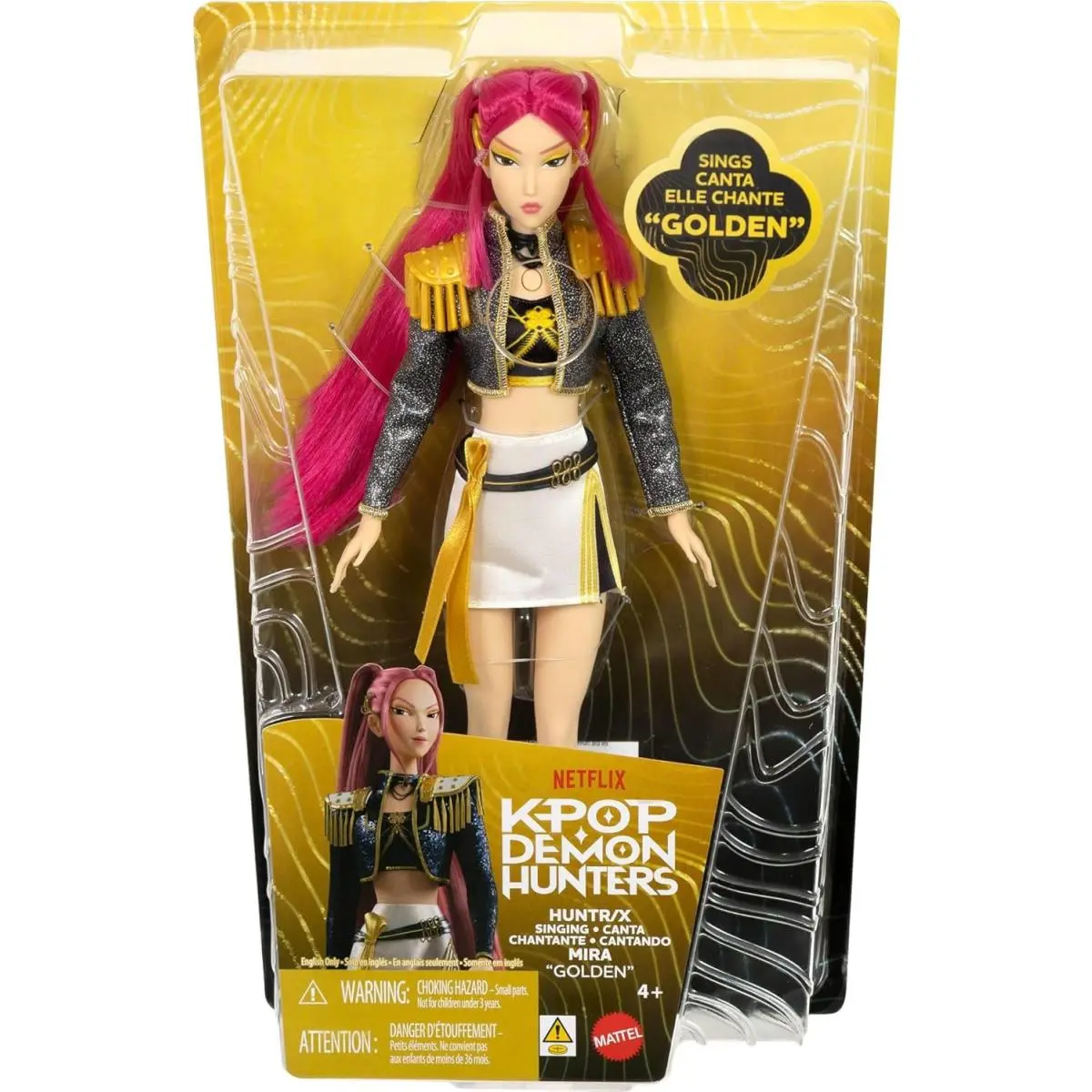 Huntr/x Mira 12-Inch Singing Doll Sings Canta `golden` Performance