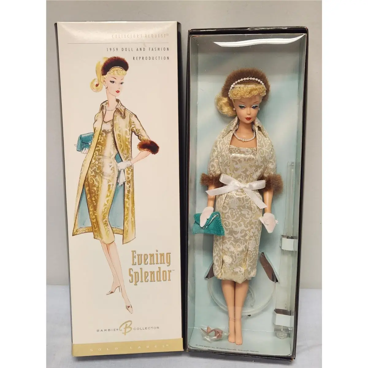 Barbie Reproduction 1959 Doll Fashion Evening Splendor 2004 Nrfb