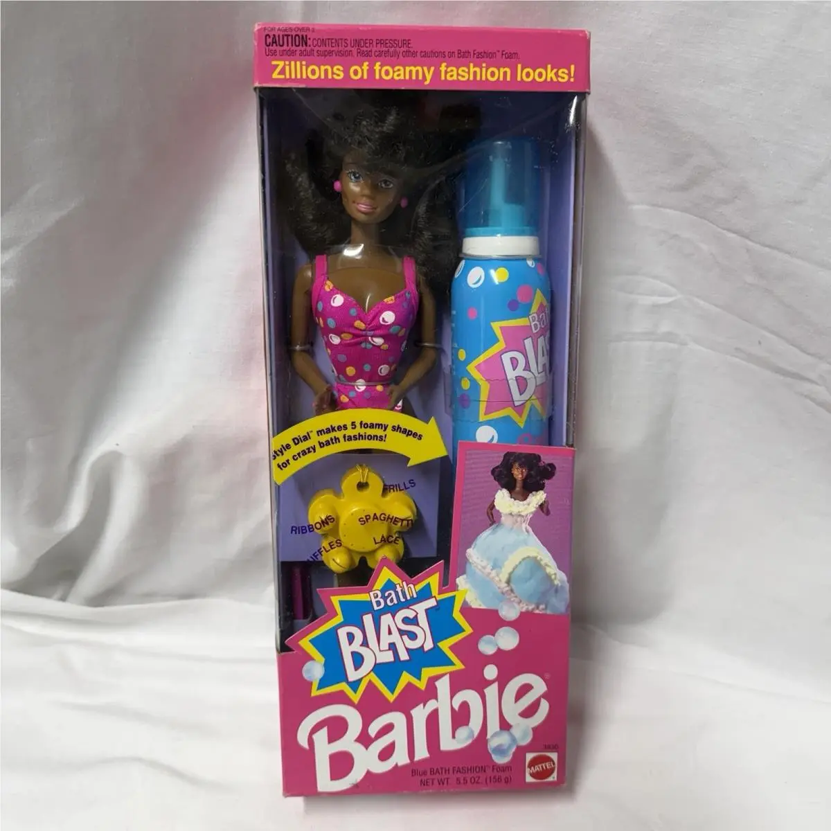 Bath Blast AA Black Barbie Doll 3830 Never Removed From Box 1992 Mattel