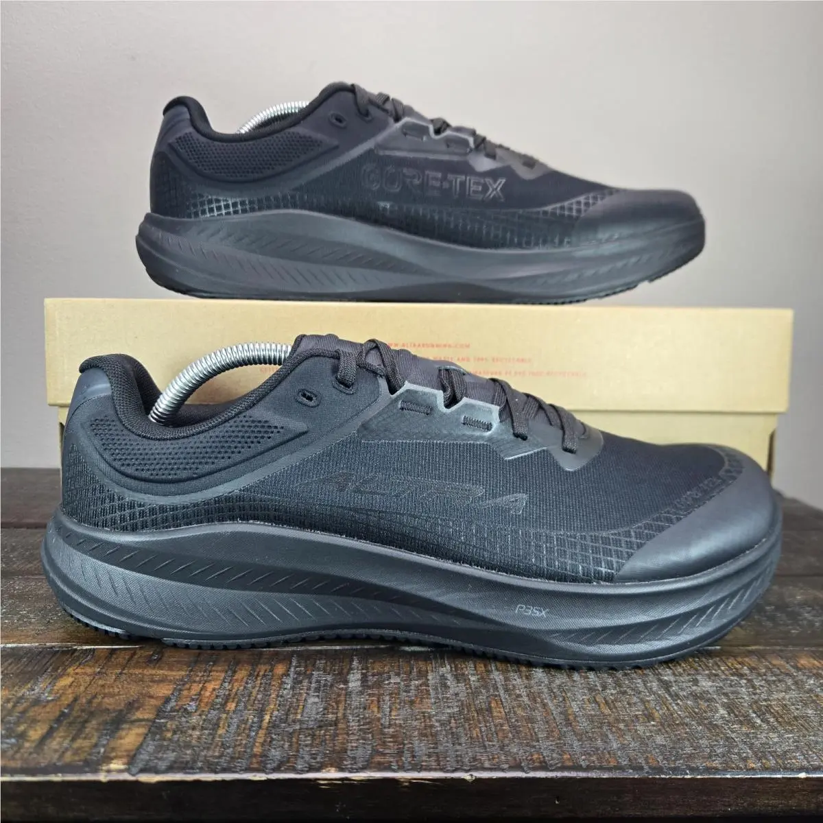 Altra Torin 9 Gtx Mens Size 14 Running Shoes Goretex Triple Black Black Black