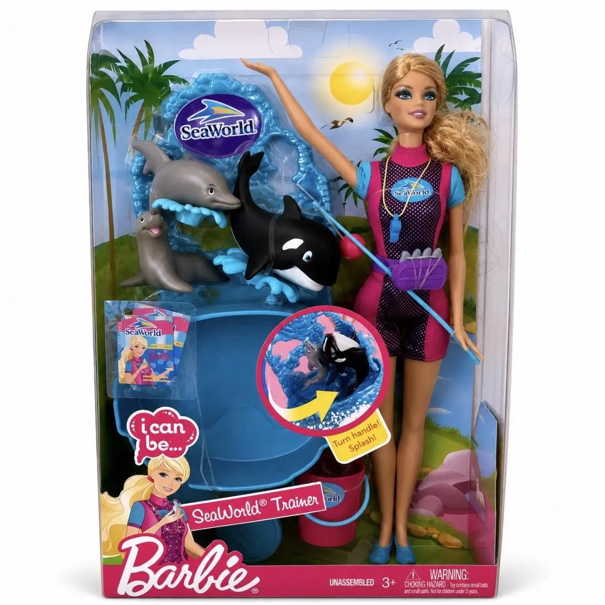 Barbie I Can Be: Seaworld Trainer - New/sealed - Doll Hair: Blonde, Doll Eye: Blue