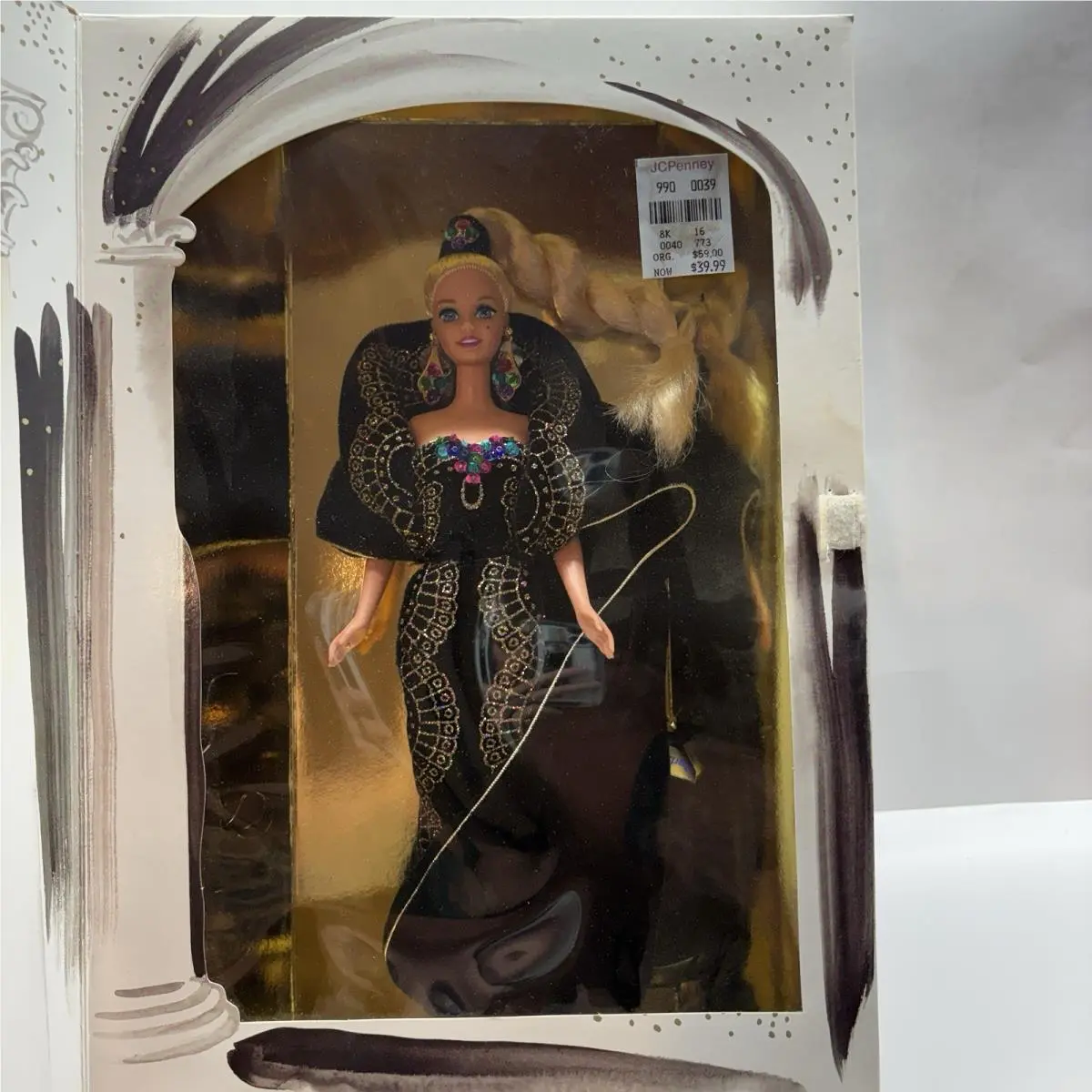 Midnight Gala Barbie Puppe Classique Collection Beaded Dress 1995 Mattel 12999
