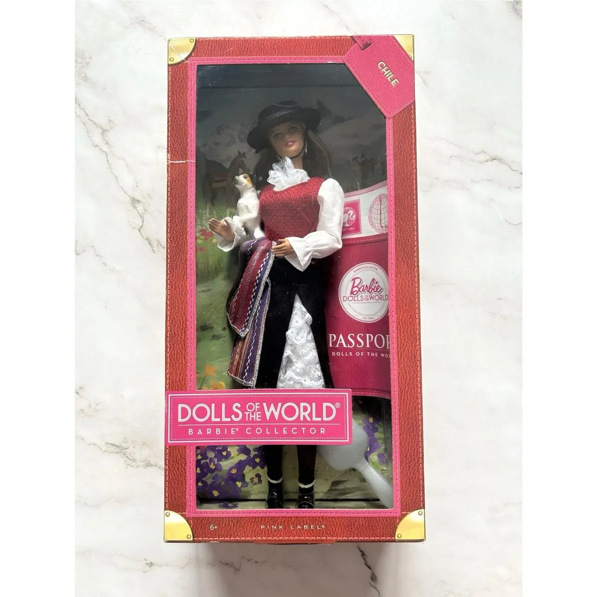 Mattel 2011 Pink Label Passport Dolls Of The World Chile Barbie Doll