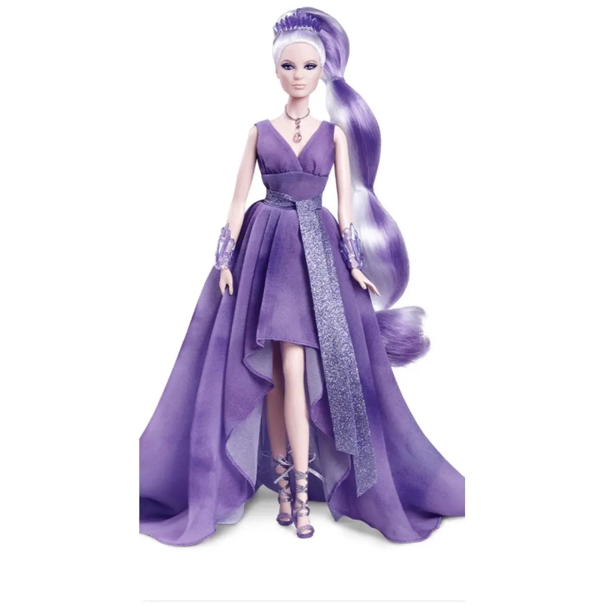 Barbie Crystal Fantasy Collection Amethyst Doll GTJ96 Ship Box