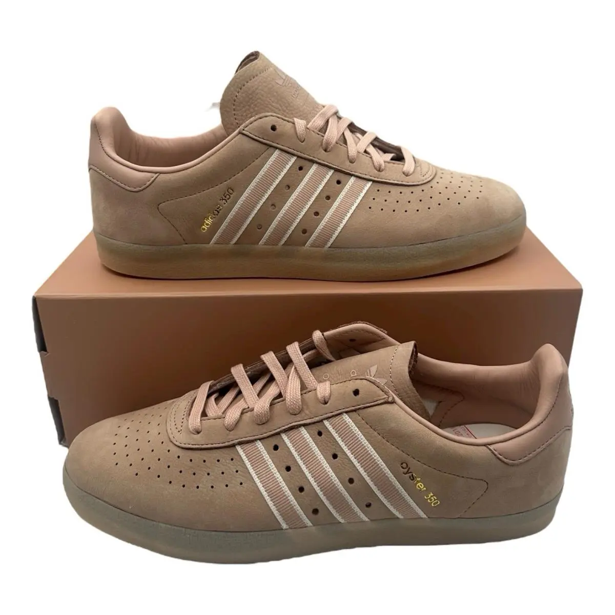 Adidas Oyster Holdings 350 Shoes Mens Size 10.5 Ash Peach White Sneakers DB1976