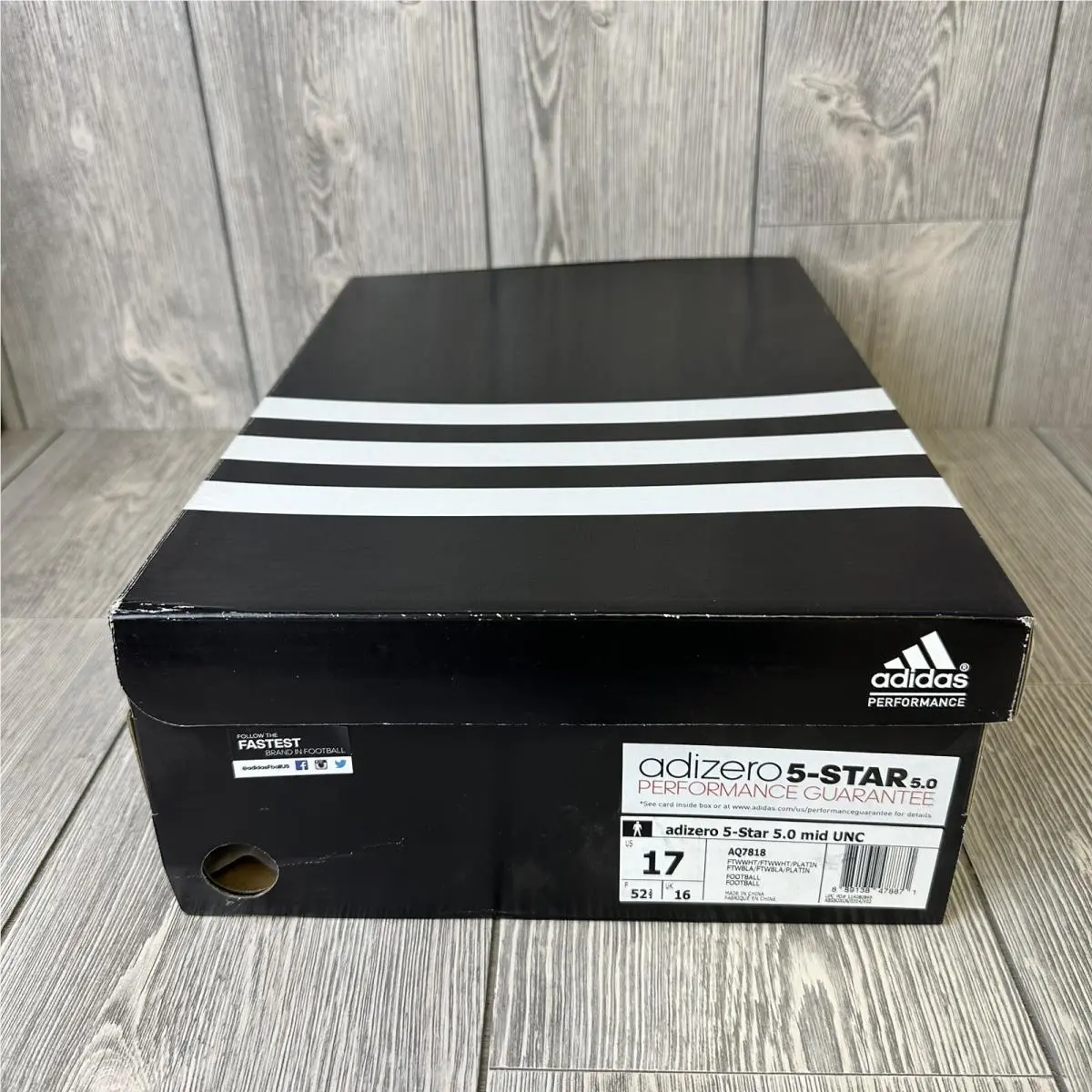 Adidas shoes - Adidas Adizero 5-Star 5.0 Mid Uncaged - AQ7818 - White (UPC: 0889138478871) 0