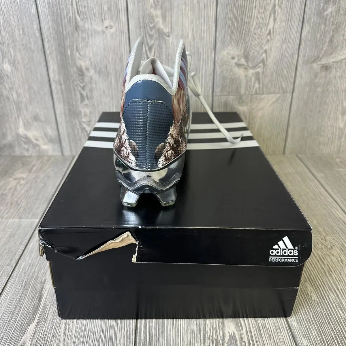 Adidas shoes - Adidas Adizero 5-Star 5.0 Mid Uncaged - AQ7818 - White (UPC: 0889138478871) 4