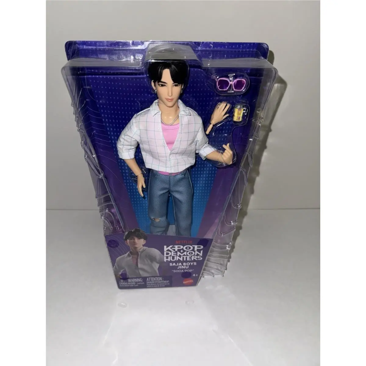 Kpop Demon Hunters Saja Boys Jinu Soda Pop Fashion Doll Mattel