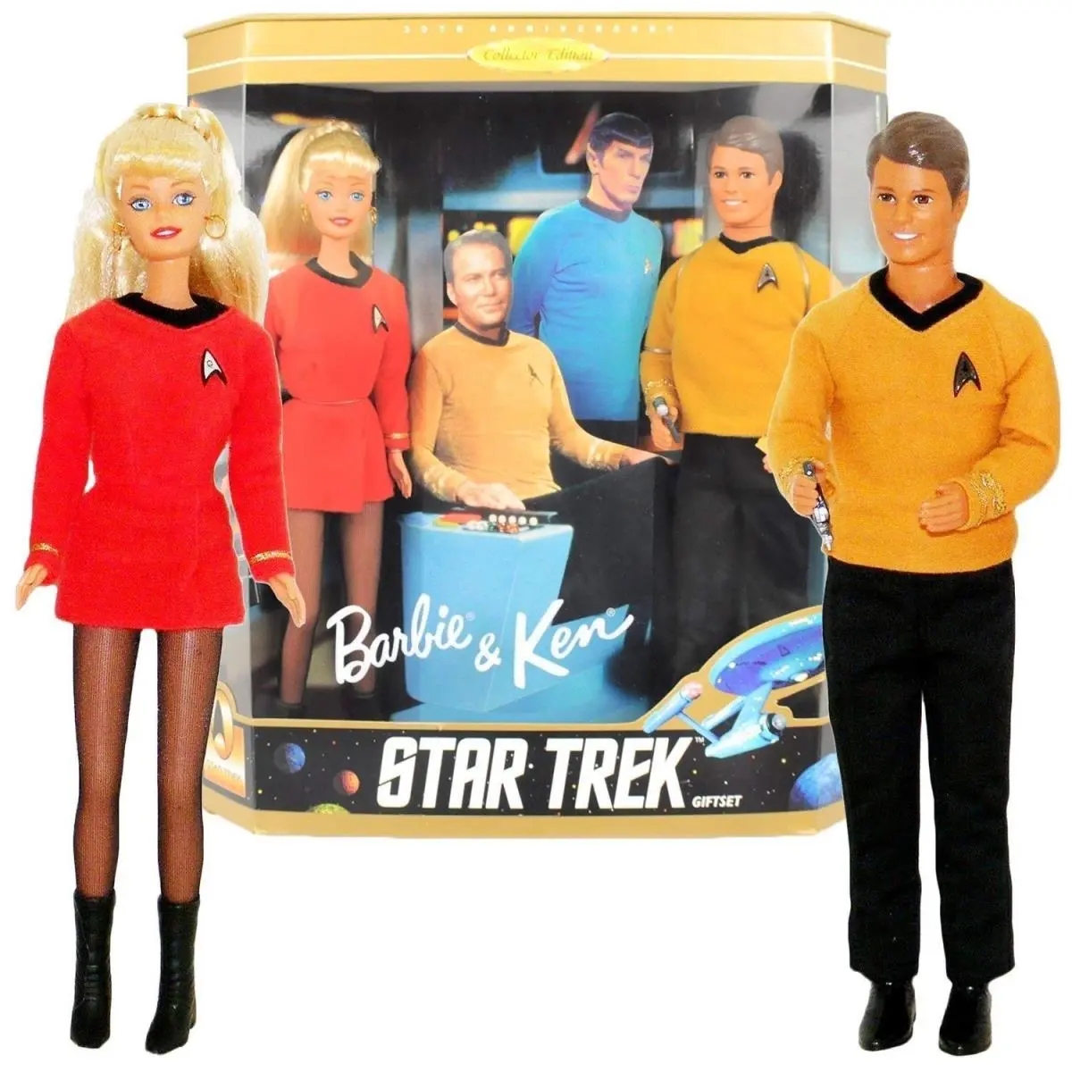 Pop Culture Star Trek 30th Anniversary Barbie and Ken Giftset by Robert Best
