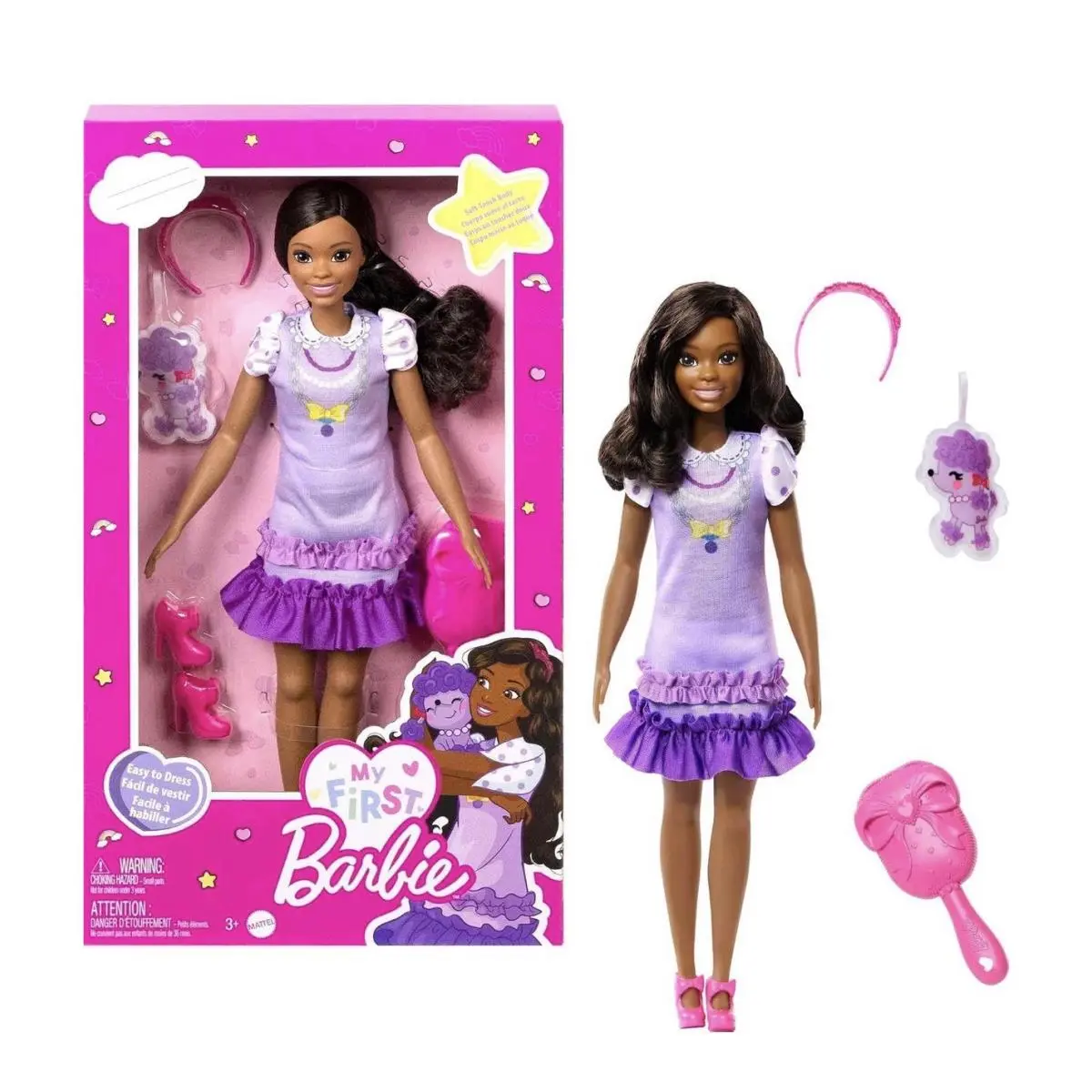 My First Barbie Doll Black
