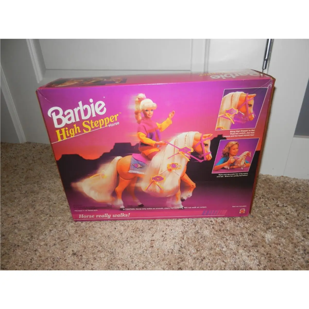 1994 Vintage Barbie High Stepper Horse Nrfb 11766
