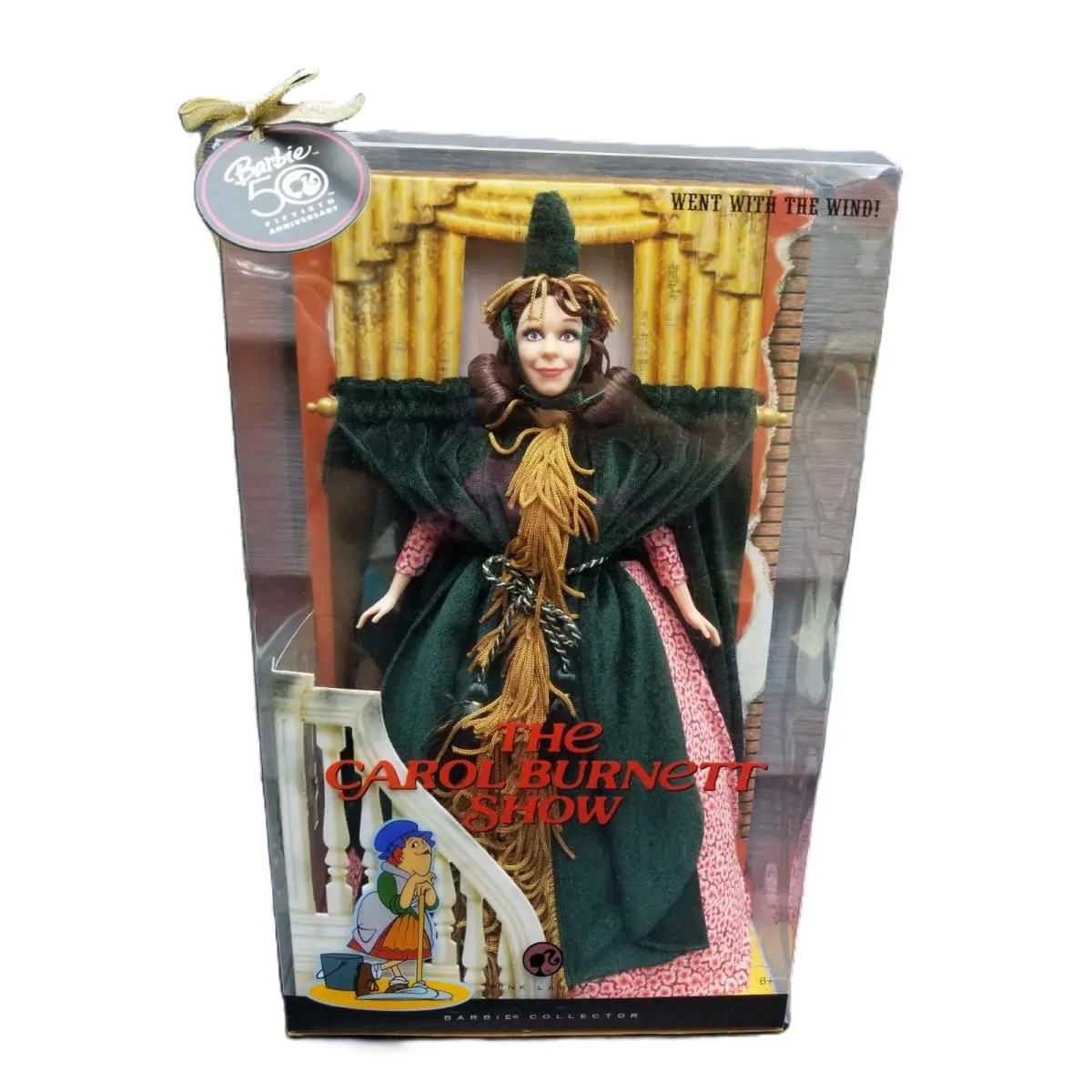 Nos 2008 Mattel 50th Anniv Barbie The Carol Burnett Show Went with The Wind