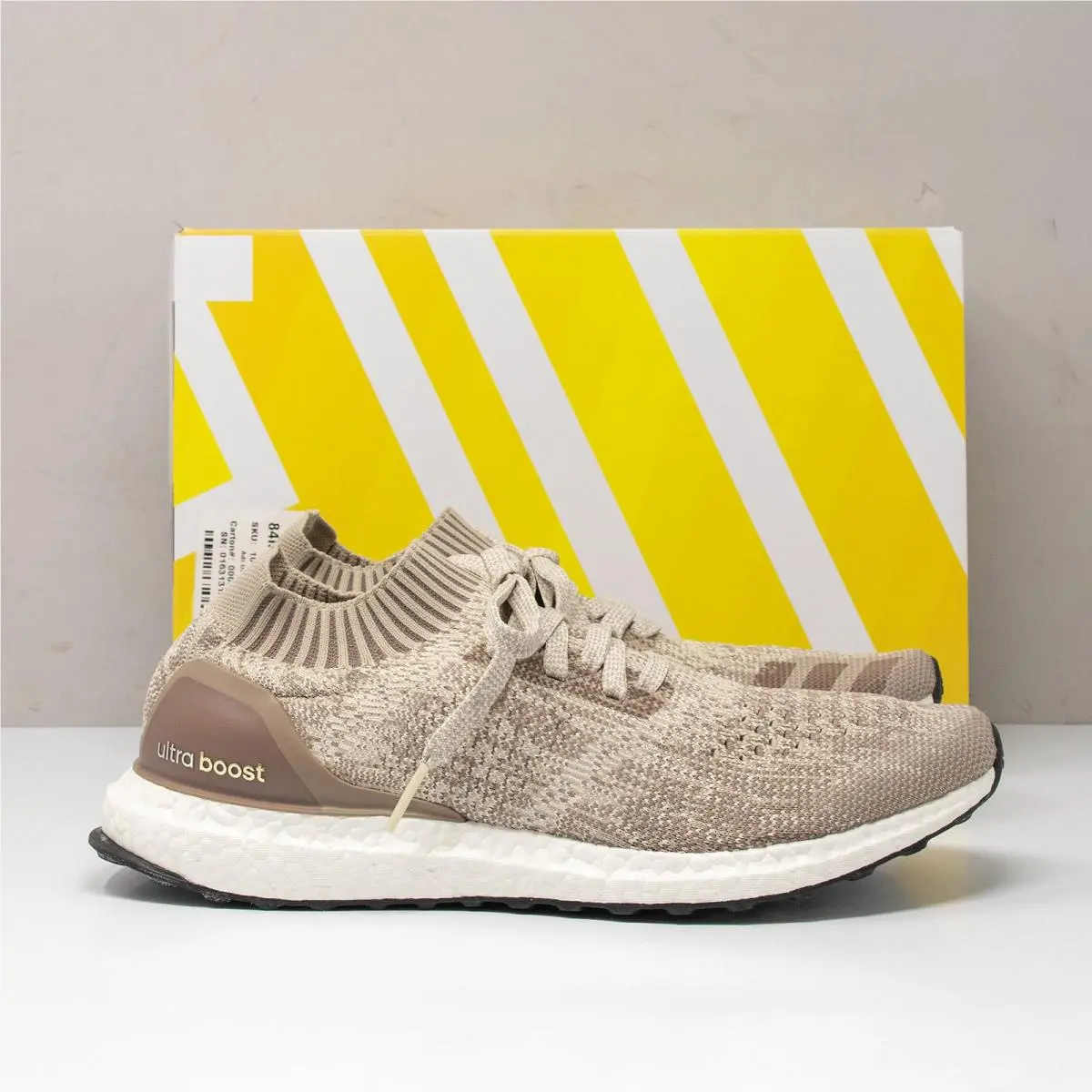 Adidas Ultraboost Uncaged Khaki Brown Running Shoes Men`s 10 BB4488