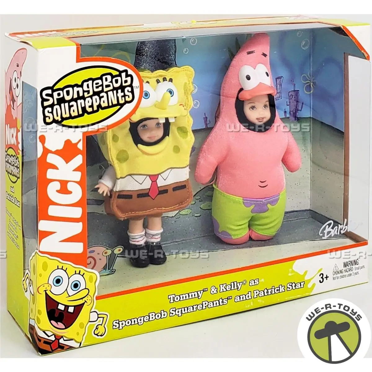 Kelly and Tommy as Spongebob Squarepants and Patick Star Barbie Dolls H1701