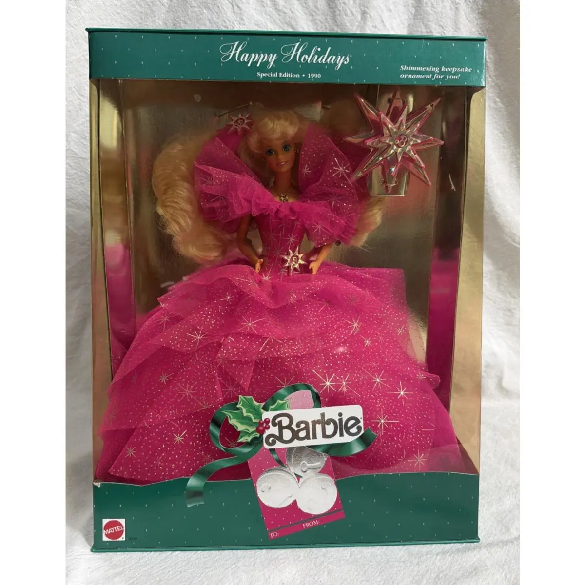 Vintage Happy Holidays 1990 Special Edition Barbie Mattel 4098