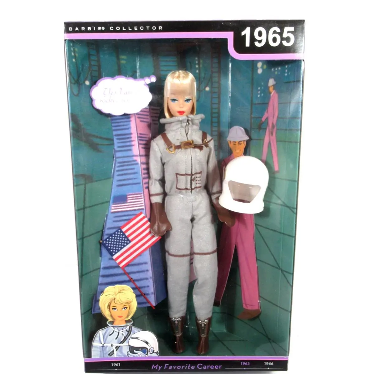 2009 Barbie Collector My Favorite Career 1965 Miss Astronaut Doll Mattel R4474