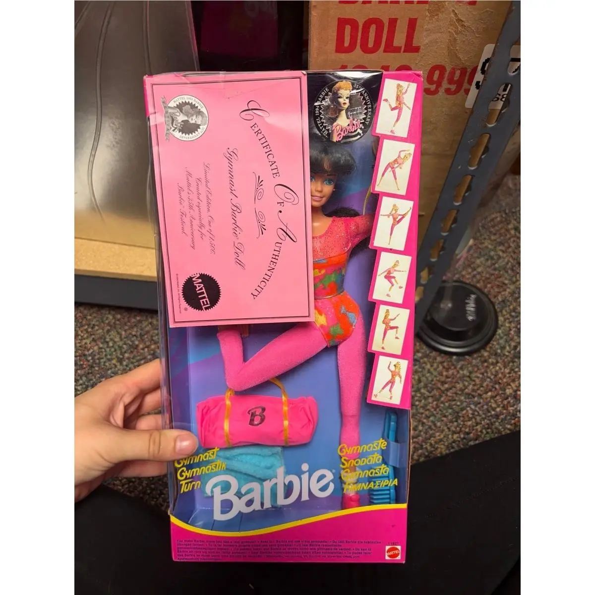 1994 35th Anniversary Festival Excl Brunette Gymnast Barbie Limited 1500 Nrfb