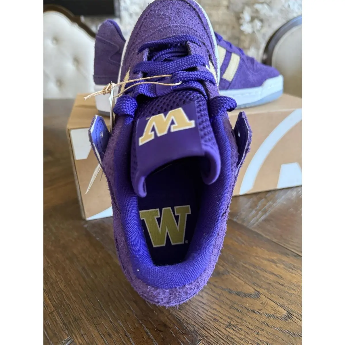 Adidas shoes - Forum Low CL NCAA - Forum Low NCAA - HQ7474 - Purple 1