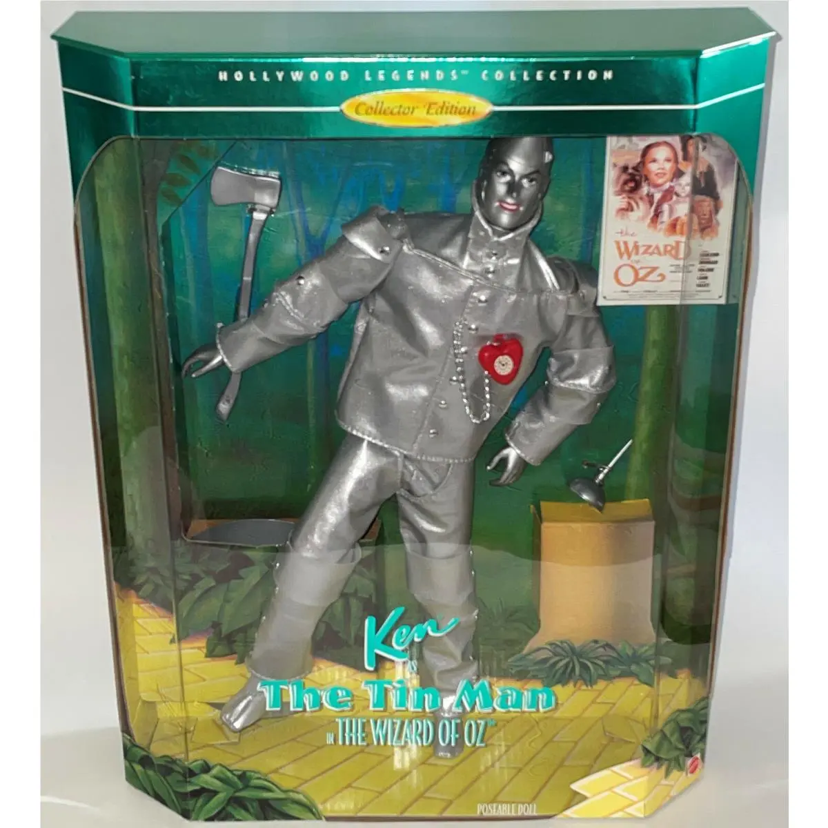1995 The Wizard of OZ Ken as Tin Man Heart Barbie Ken Doll Hollywood Legends