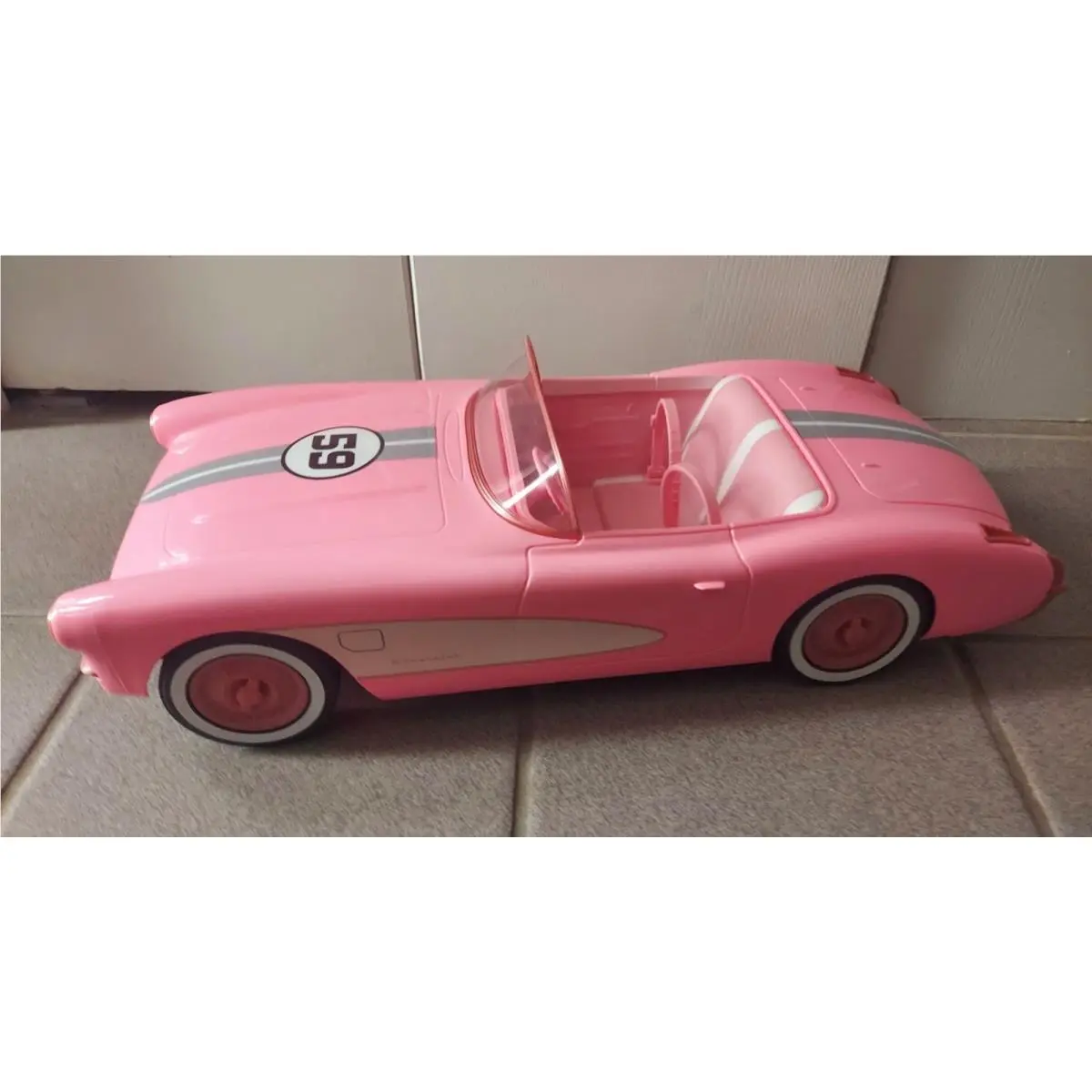 2026 Barbie Convention Luncheon Centerpiece RC Corvette with Route 66 Logos