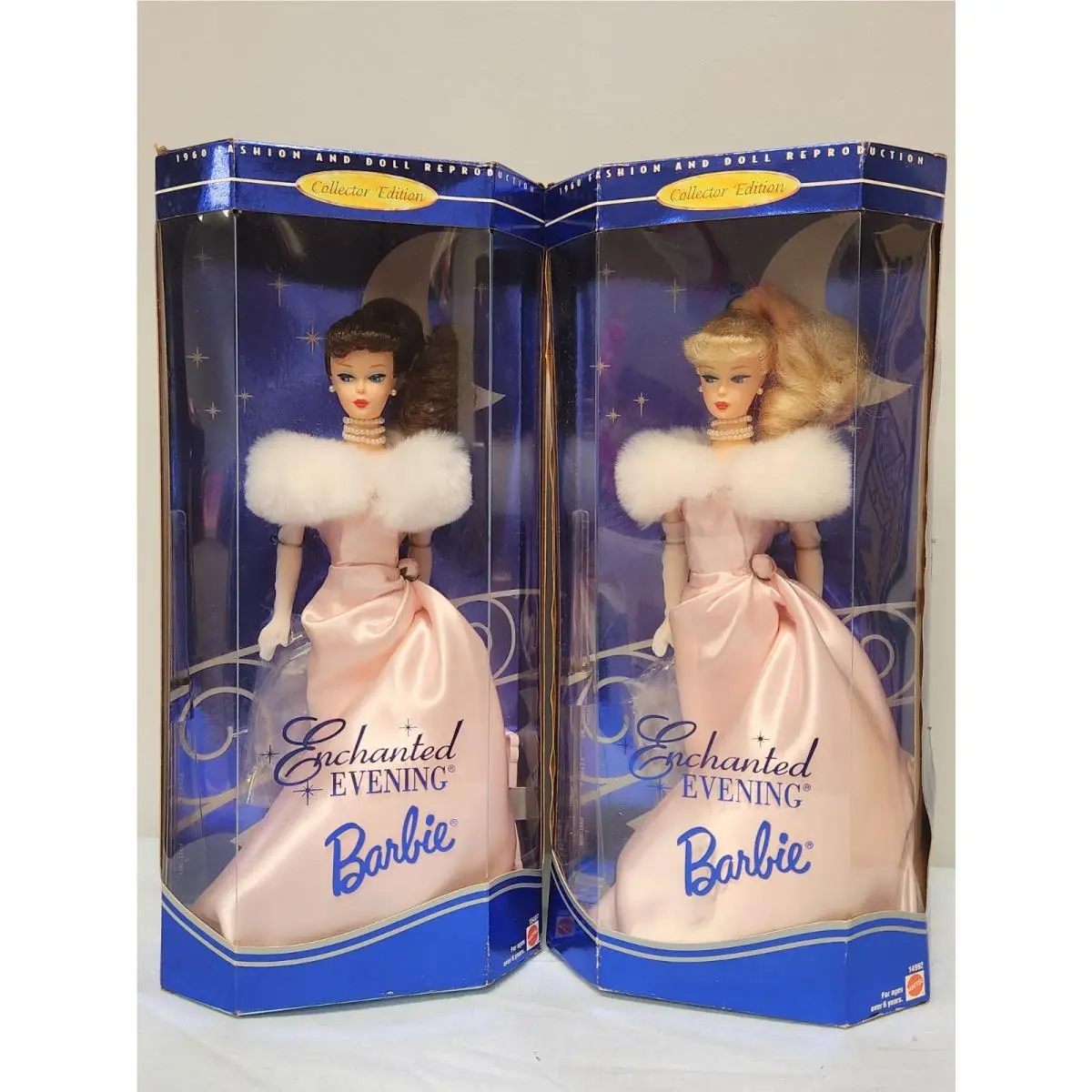 1995 Barbie Enchanted Evening Blonde Brunette Set