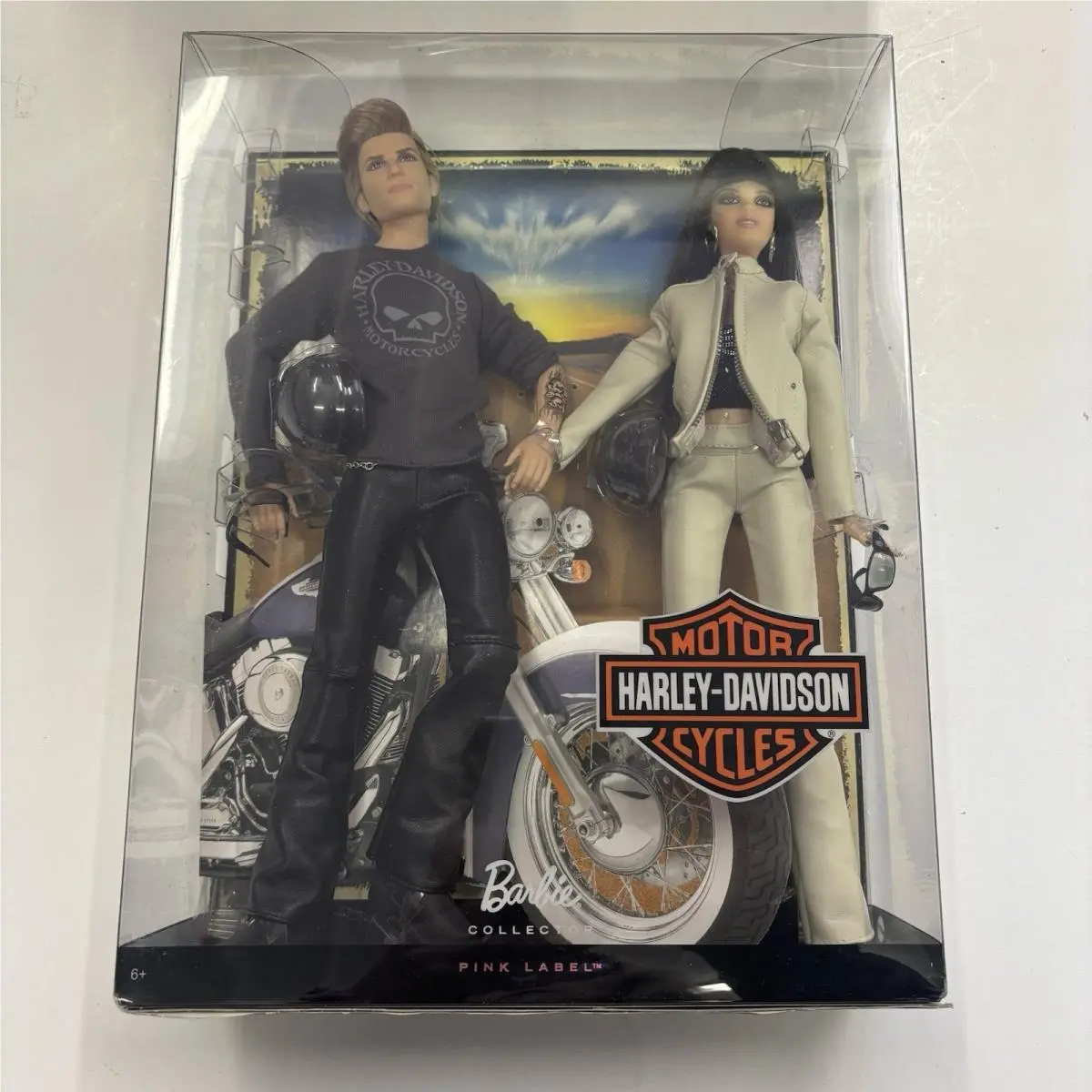 Mattel Barbie Collector Harley-davidson Pink Label Barbie Ken Dolls