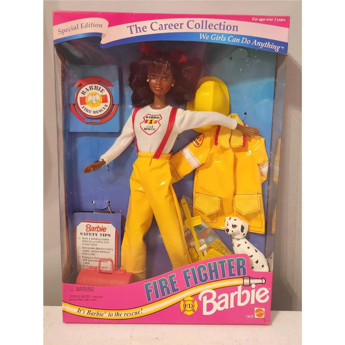 Barbie Career Collection African American Fire Fighter 1994 13472