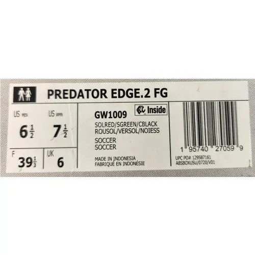 Adidas shoes - adidas Predator - Predator - GW1009 - Solar Red (UPC: 0195740270599) 2