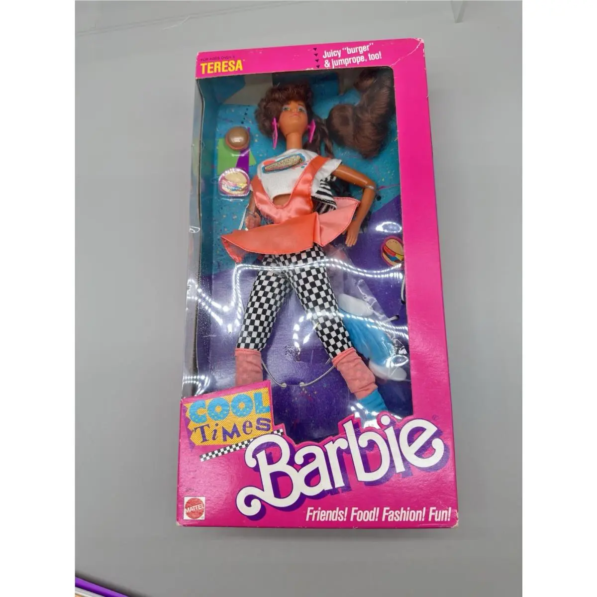 Vintage Barbie 1988 Cool Times Teresa Doll w/ Burger Nrfb