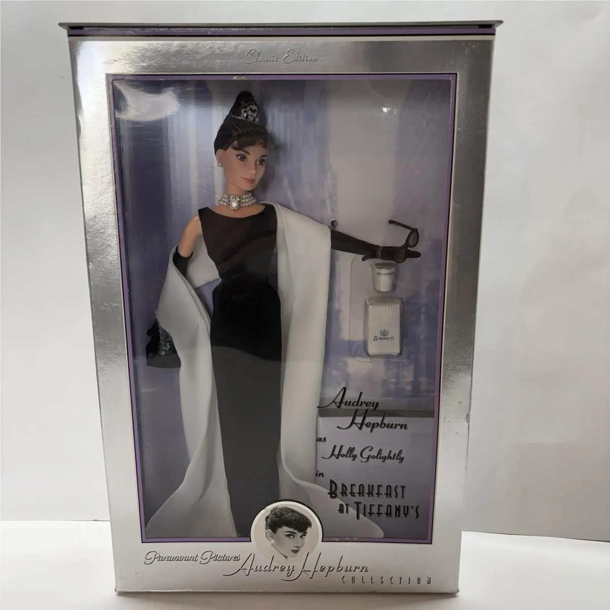 Audrey Hepburn Barbie Breakfast Tiffany`s Holly Golightly Doll 1998 Mattel