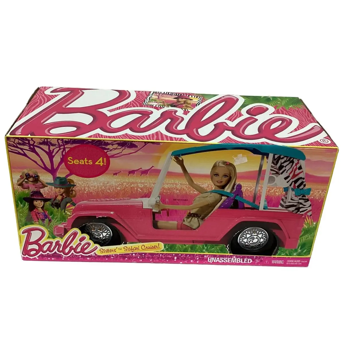 Htf Barbie Sisters Safari Cruiser BHF96 Mattel Vehicle Box Rare Retired