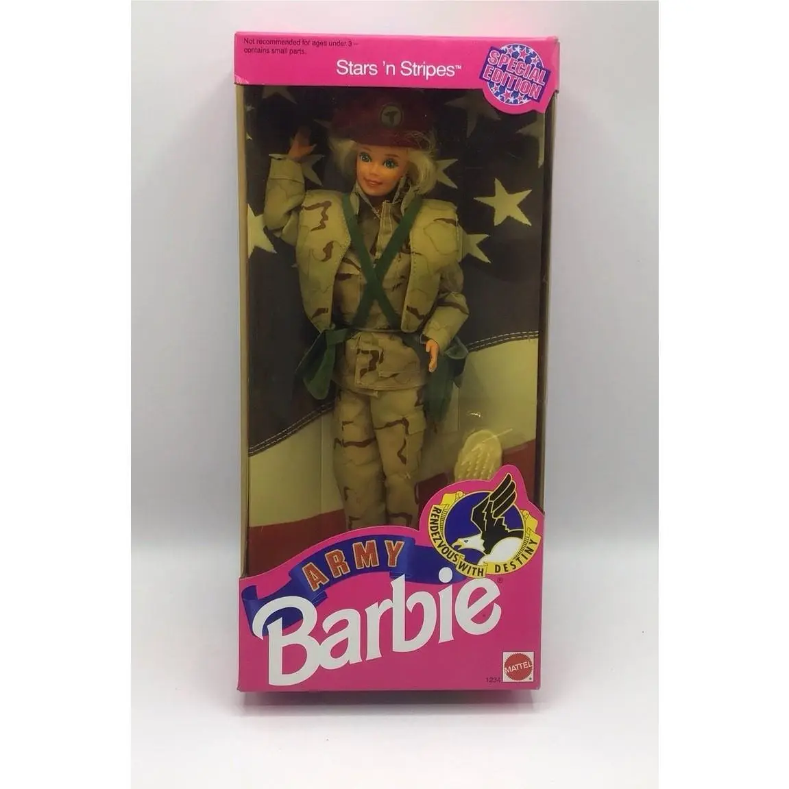 1992 Mattel Army Barbie Stars N Stripes Camo 101st Airborne Medic 1234
