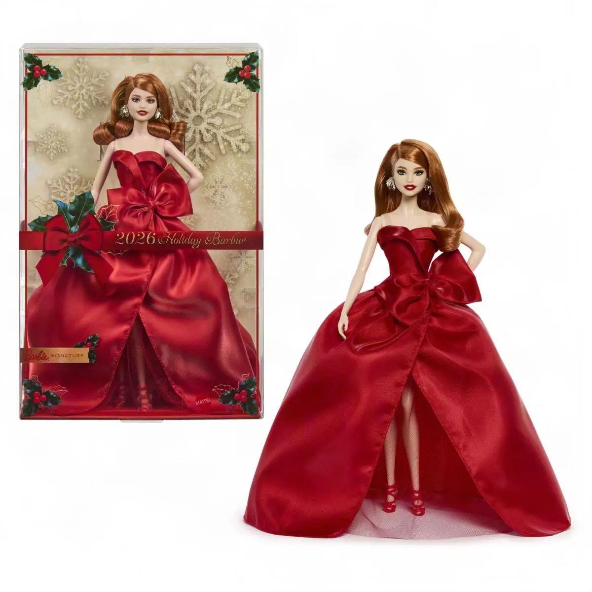 Barbie Signature Holiday Barbie Doll Red Hair 2026 IN Hand