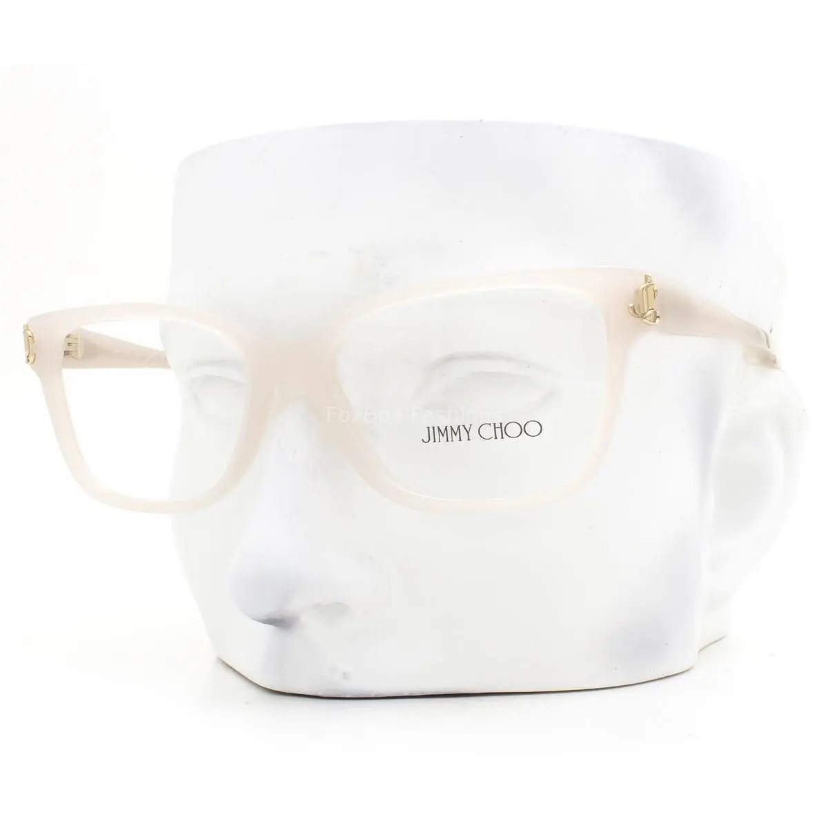 Eyeglasses JC 3012 5025 Glasses Milky Opal Sand 53mm with Case by Jimmy Choo