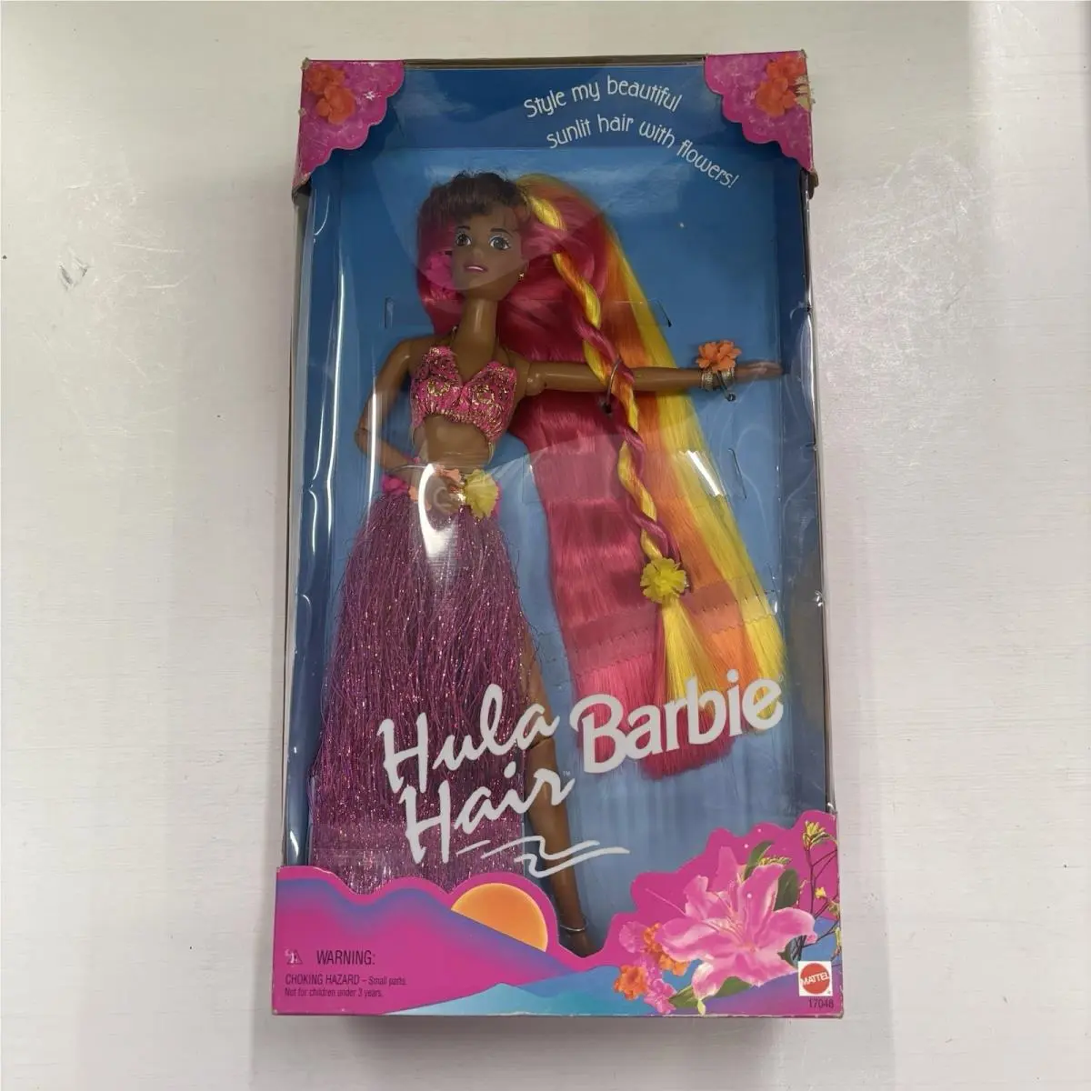 Vintage 1996 Hula Hair Barbie Doll African American Rare