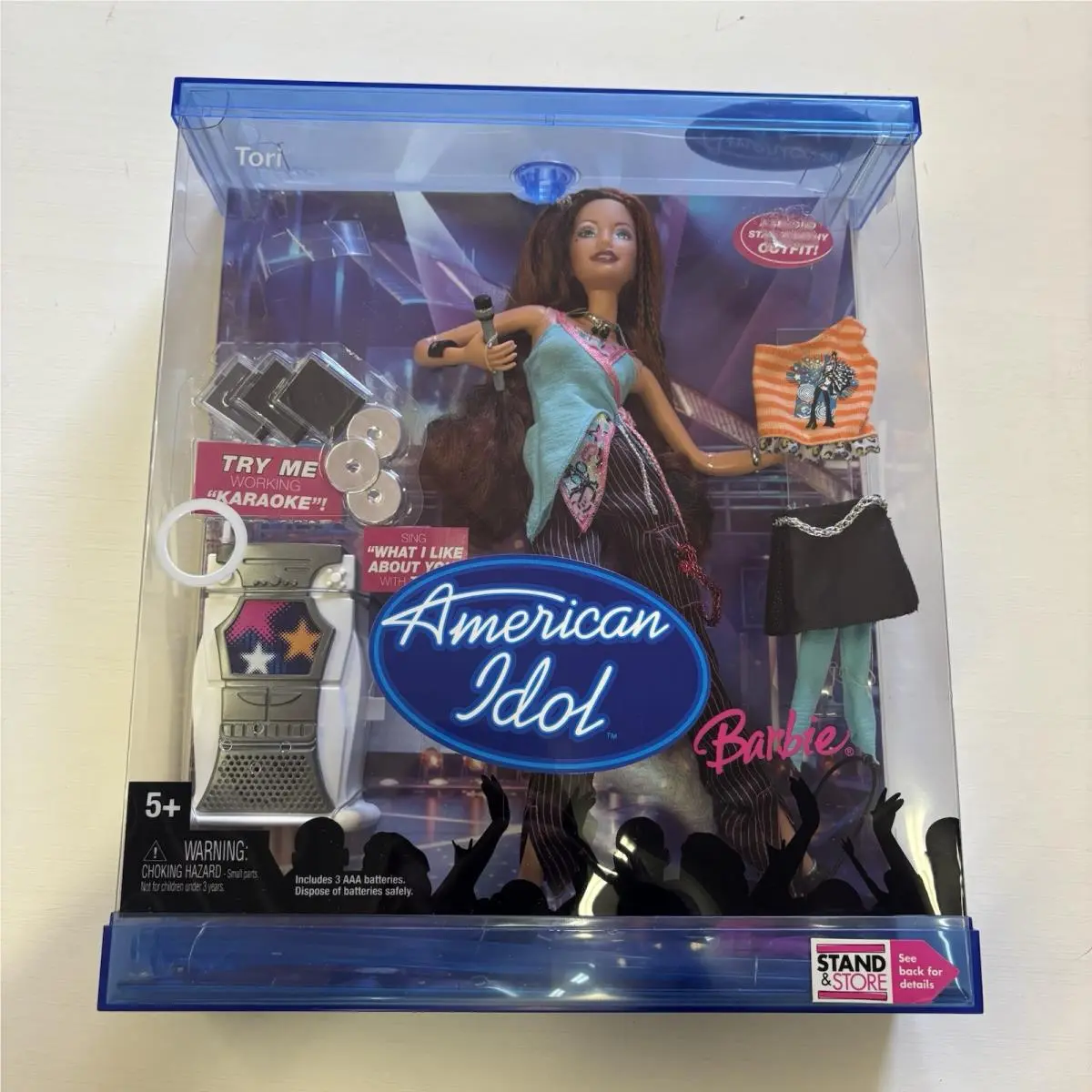 2004 American Idol Barbie Tori Doll with Karaoke Machine Nrfb G7999 by Mattel