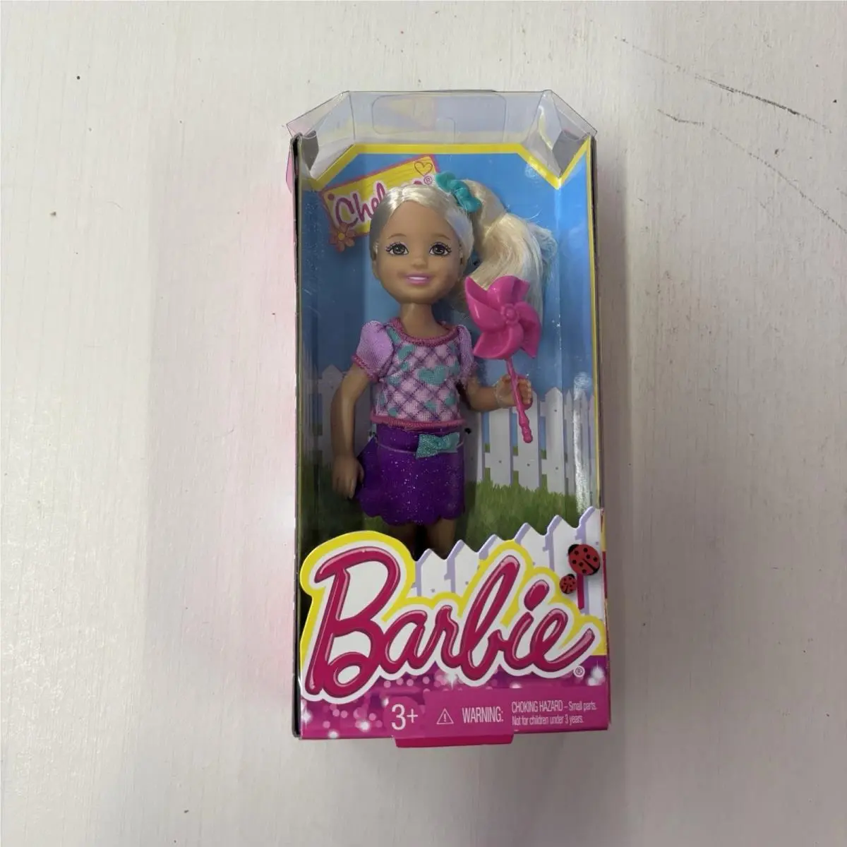 Barbie Chelsea Doll BDG41 Mattel Rare 2013 with Pinwheel