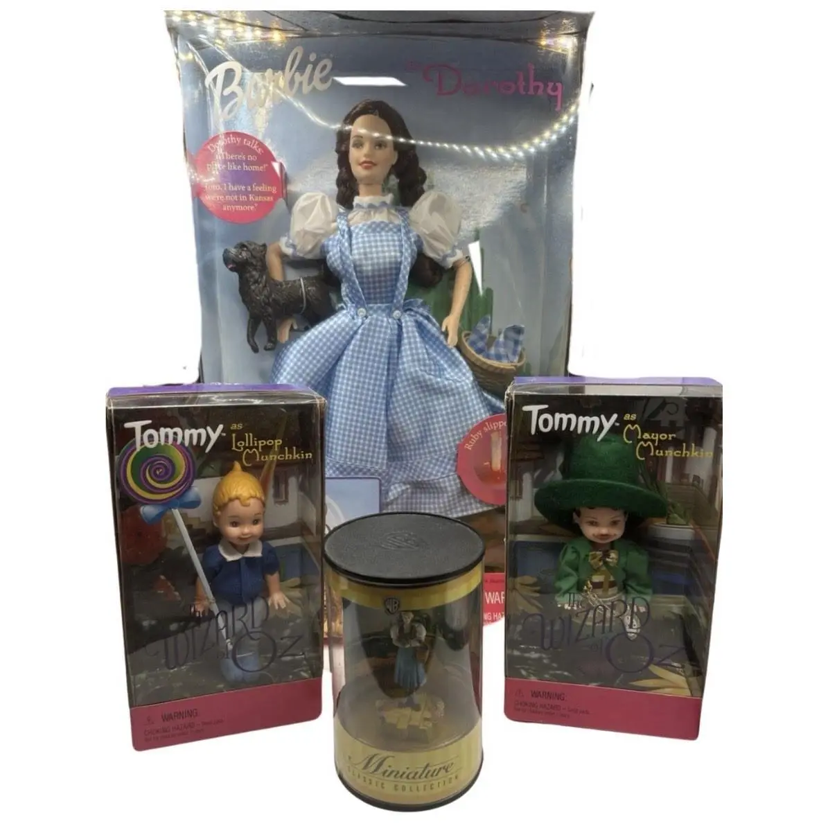 Vintage Mattel Barbie Dorothy W/toto Tommy as Lollipop Mayor Munchkin Collect