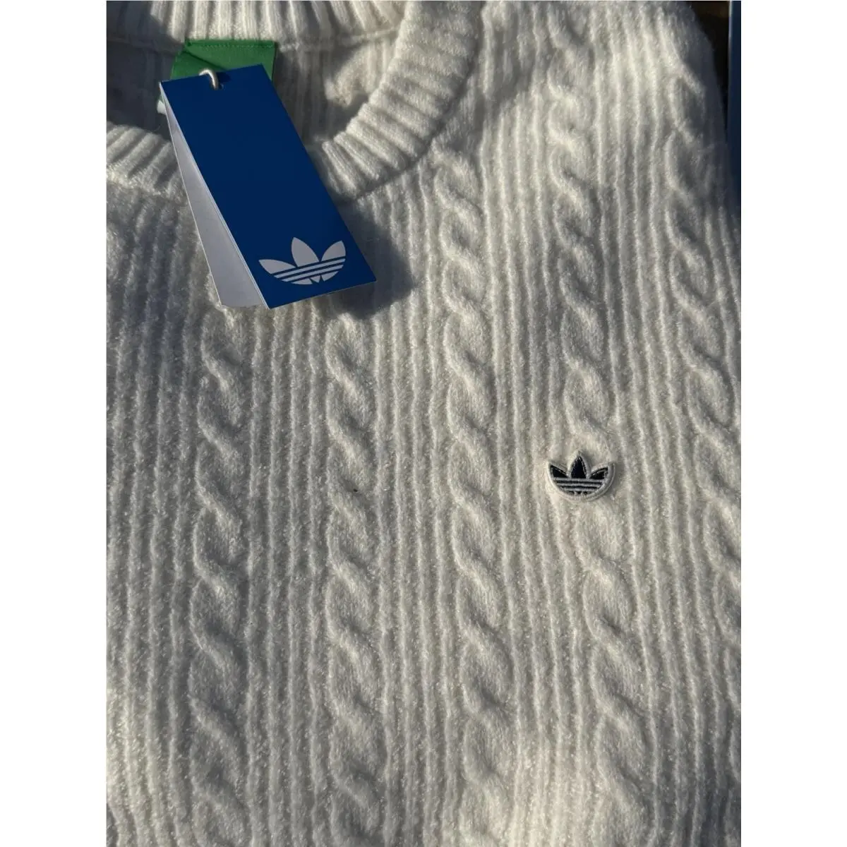Men’s Originals Cableknit Sweater JN9740 Size 2XL Oversized Alpaca Wool by Adidas