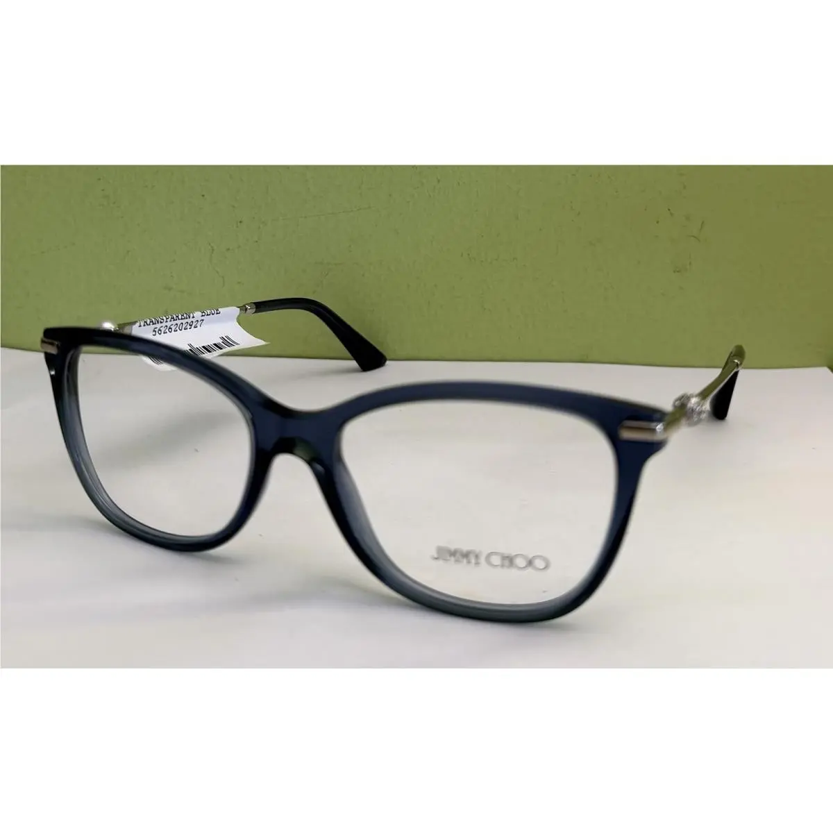 3007HF Eyeglass Frames Blue Transparent 5035 54-17-140 by Jimmy Choo
