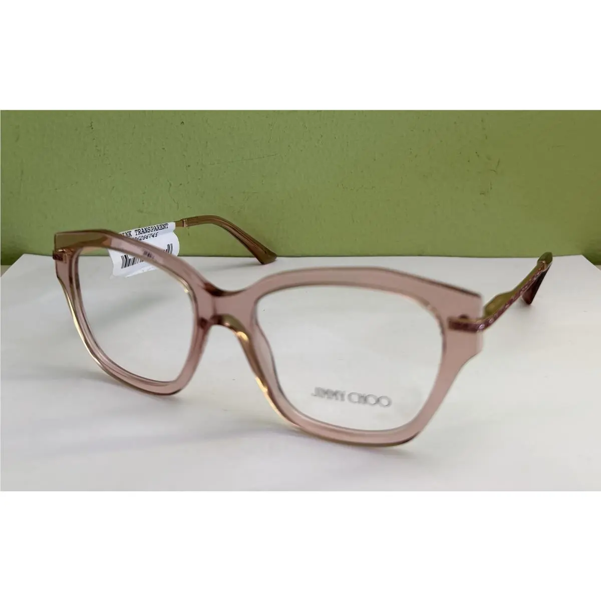 Eyeglass Frames 3043J Pink Transparent 5079 54-18-140 by Jimmy Choo
