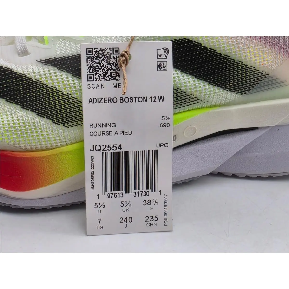 Adidas shoes - adidas Adizero Boston 12 - Adizero Boston - JQ2554 - Multicolor 8