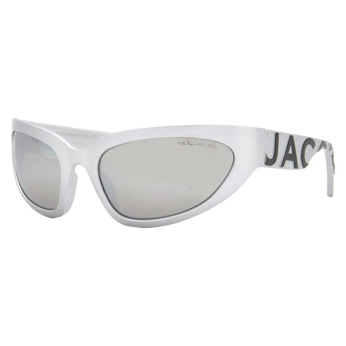 Silver Flash Mirror Wrap Ladies Sunglasses Marc 738/S 079D/T4 61 by Marc Jacobs