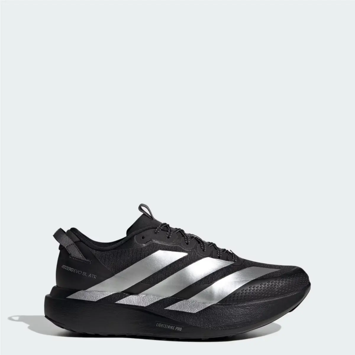 Men`s  Adizero Evo SL Atr Running Shoes Black / Silver Sz 9 KK2683 by Adidas