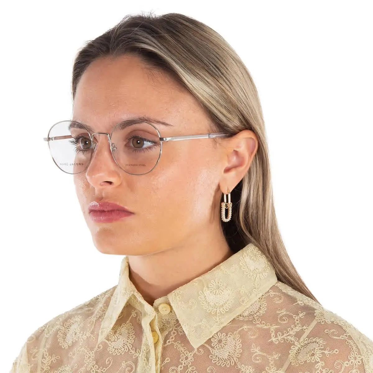 Demo Round Unisex Eyeglasses Marc 272 03YG 53 Marc 272 03YG 53 by Marc Jacobs