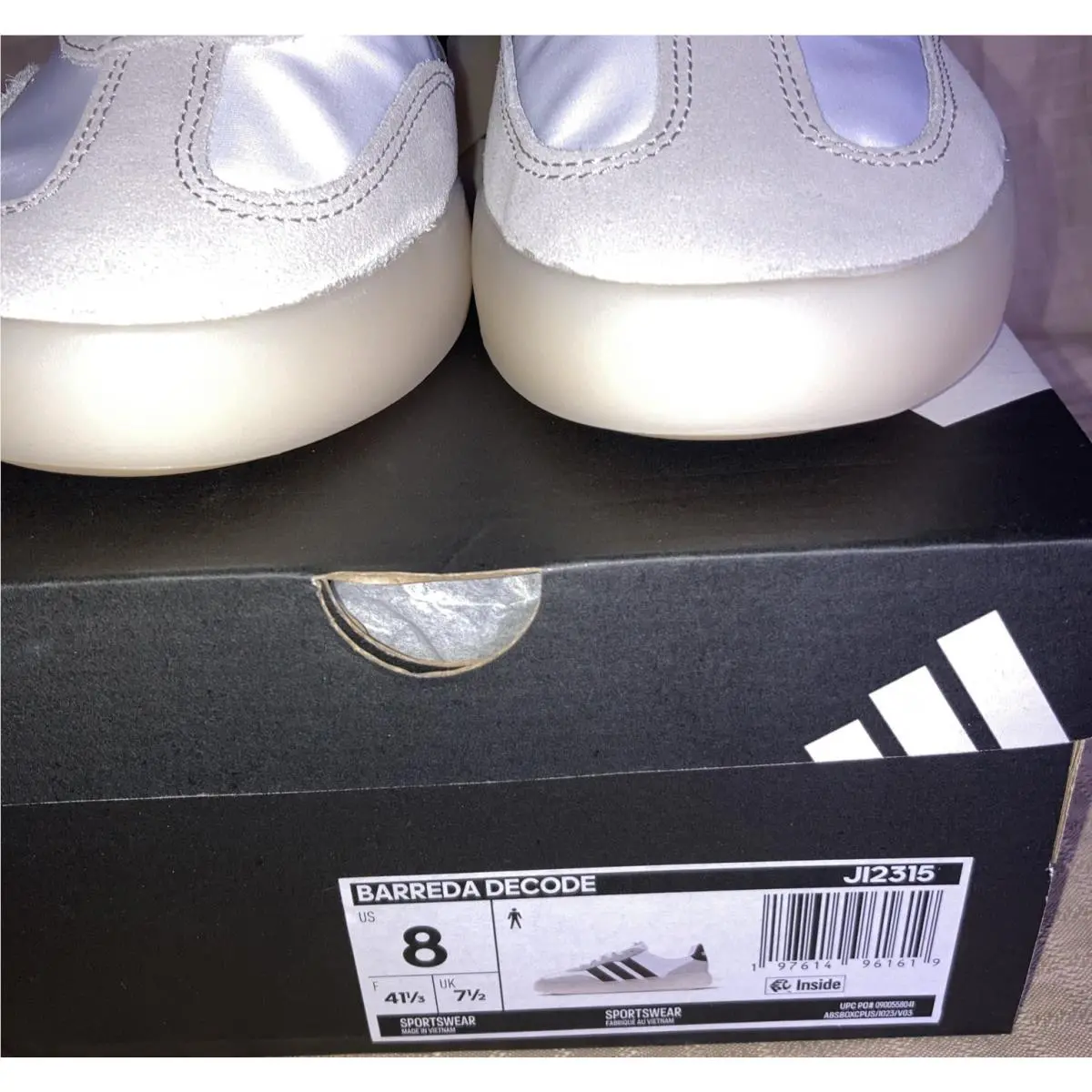 Adidas shoes - adidas Berreda Decode - Berreda Decode - J12315 - White/Black/Grey (UPC: 0197614961619) 1