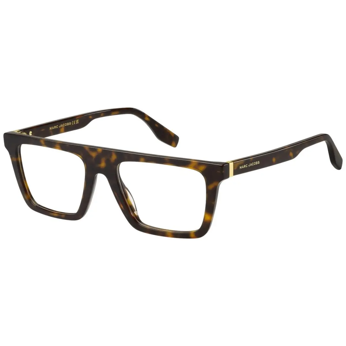 Men`s Havana Flat-top Square Eyeglass Frames - MARC759 0086 53 by Marc Jacobs