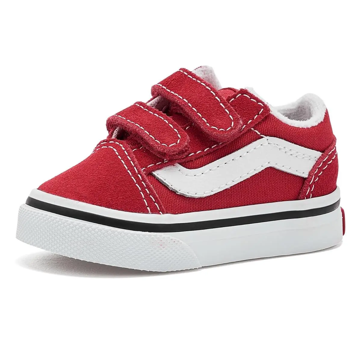 Children Unisex Shoes  Kids Old Skool™ V Infant/toddler Racing Red/True White by Vans