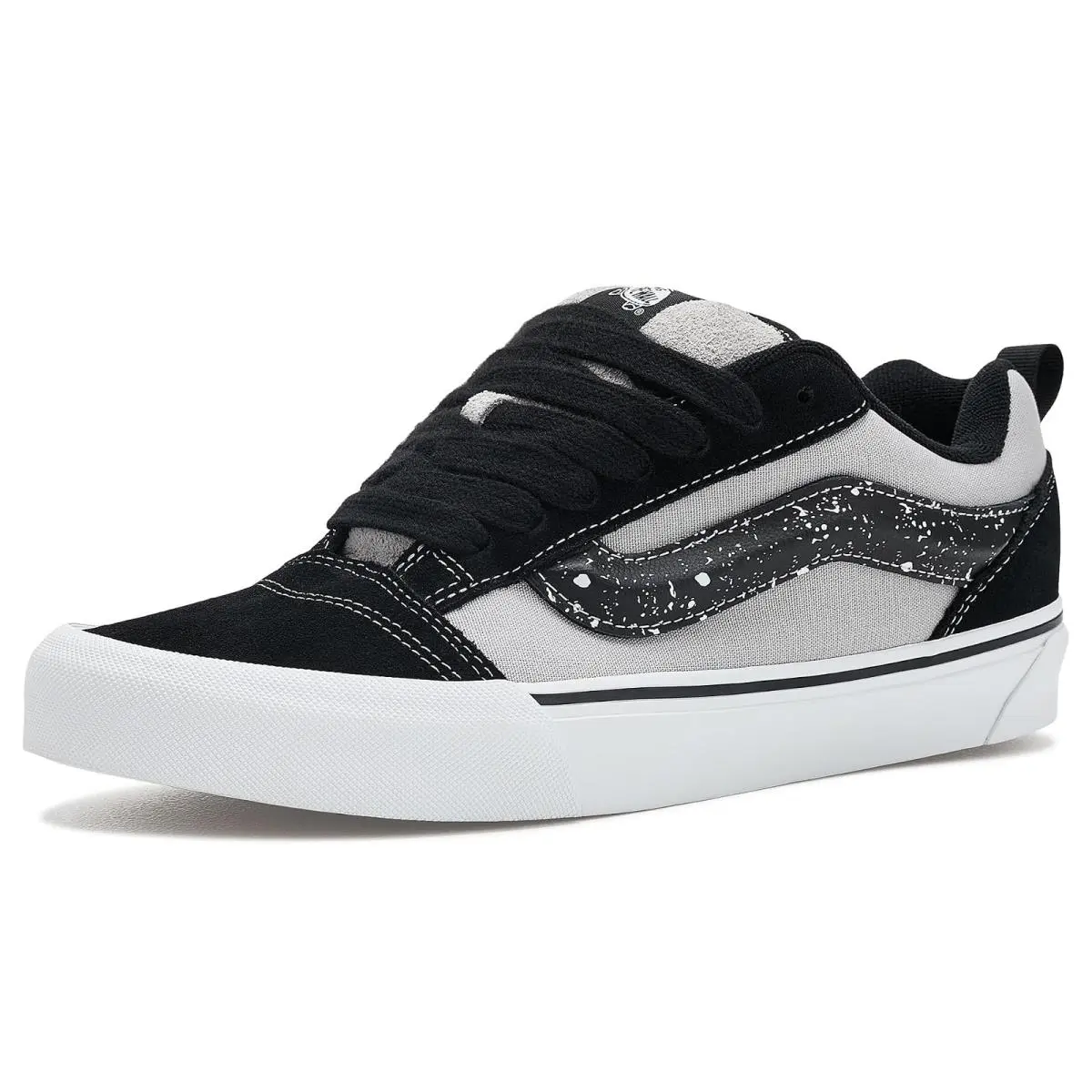 Unisex Sneakers Athletic Shoes  Knu Skool Splatter Gray/Silver by Vans