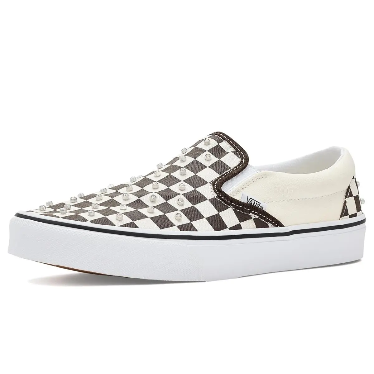 Unisex Sneakers Athletic Shoes  Classic Slip-on Rhinestone Demitasse by Vans